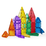 Learn & Grow Toys - Magnetic Tiles - Base Pack (64 Τεμάχια)