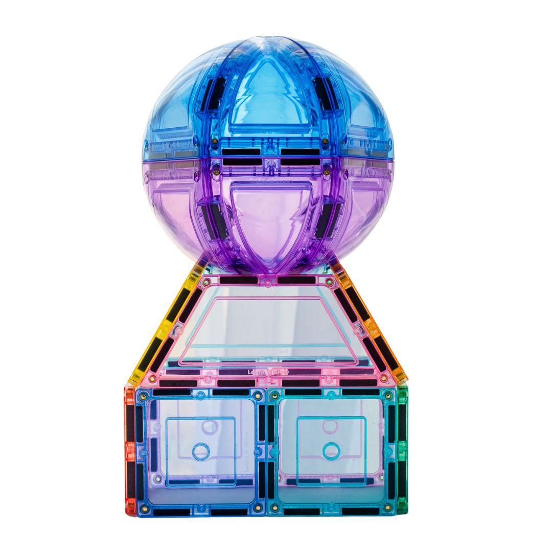 Learn and Grow Magnetic Tiles - Pastel Dome Pack (22 Piece)