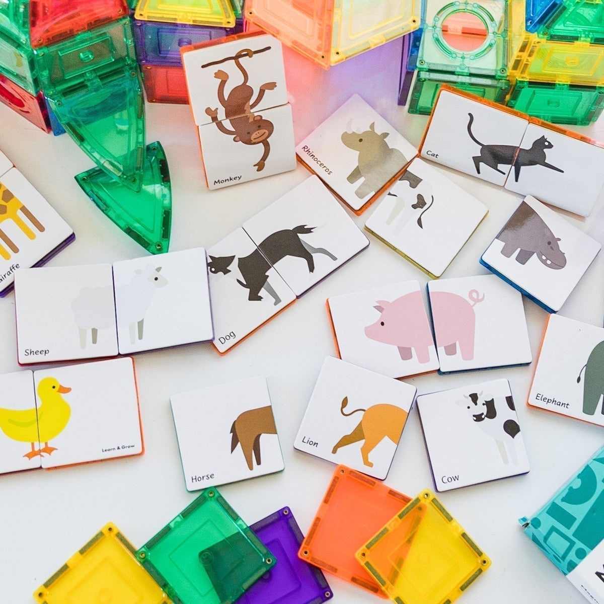Are Learn and Grow tiles compatible with other brands?