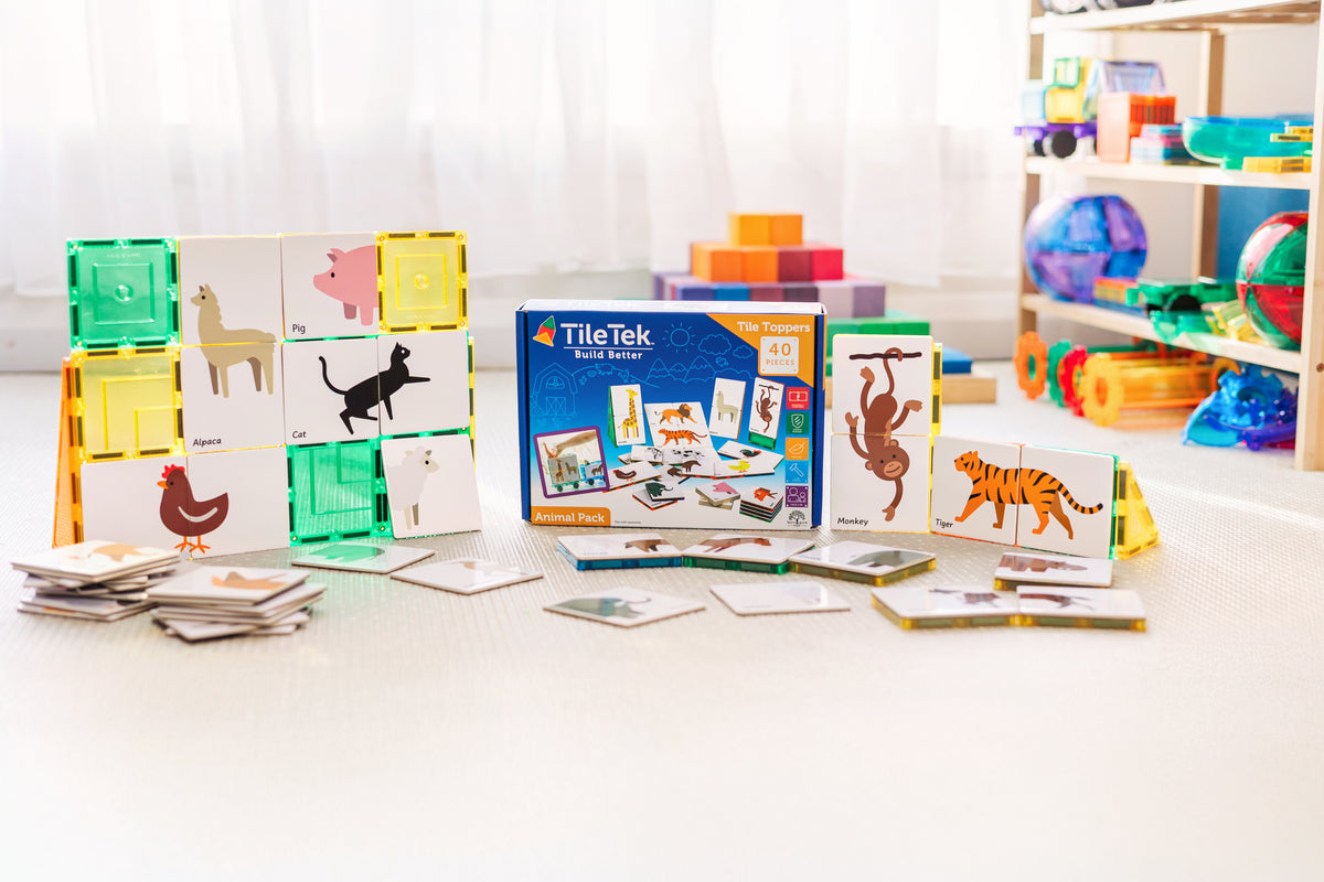 <tc>Magnetische Tegel Topper - Dieren Duo Puzzel Pakket (40 Stukken)</tc>