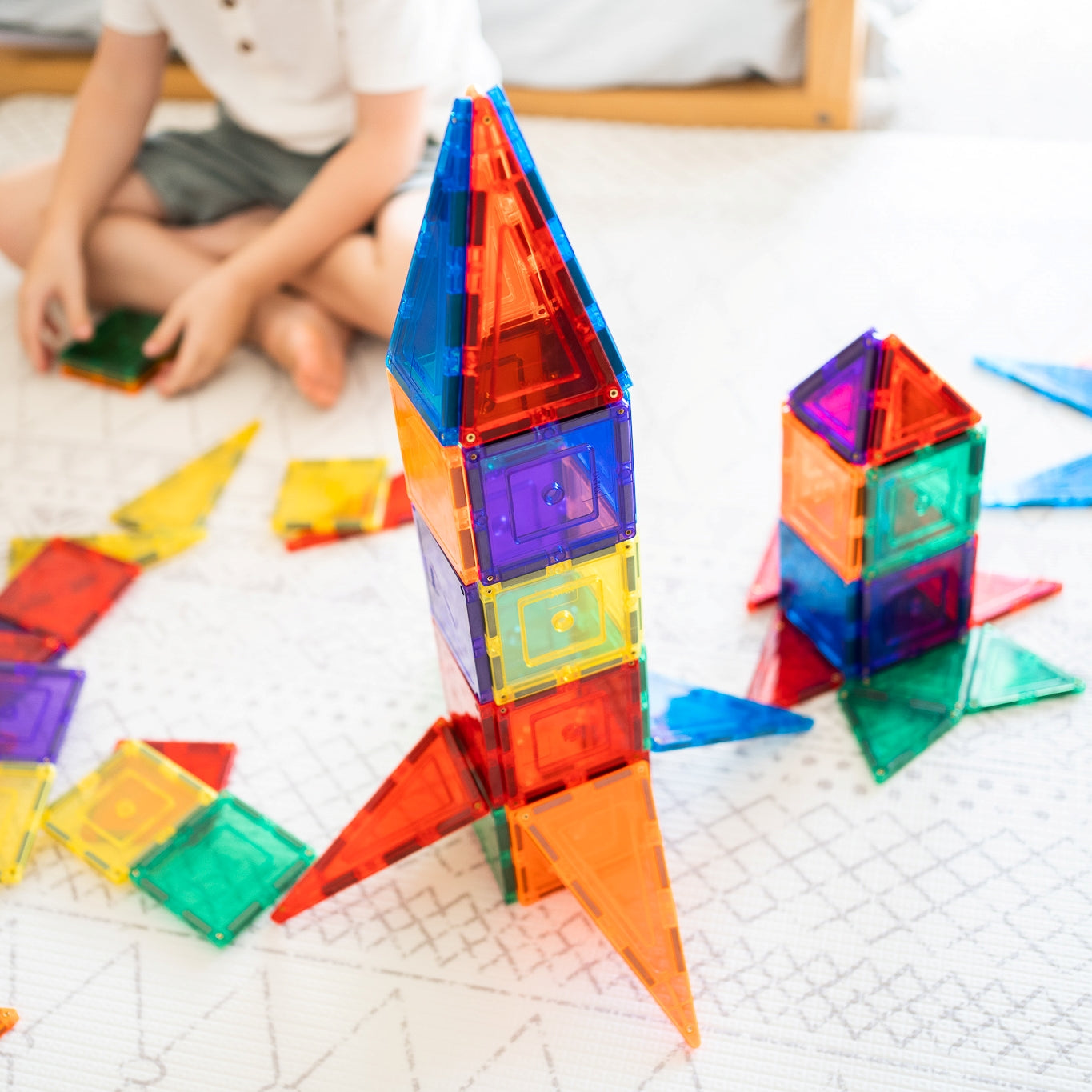 Rockets on floor made from 64 piece explorerer set from TileTek