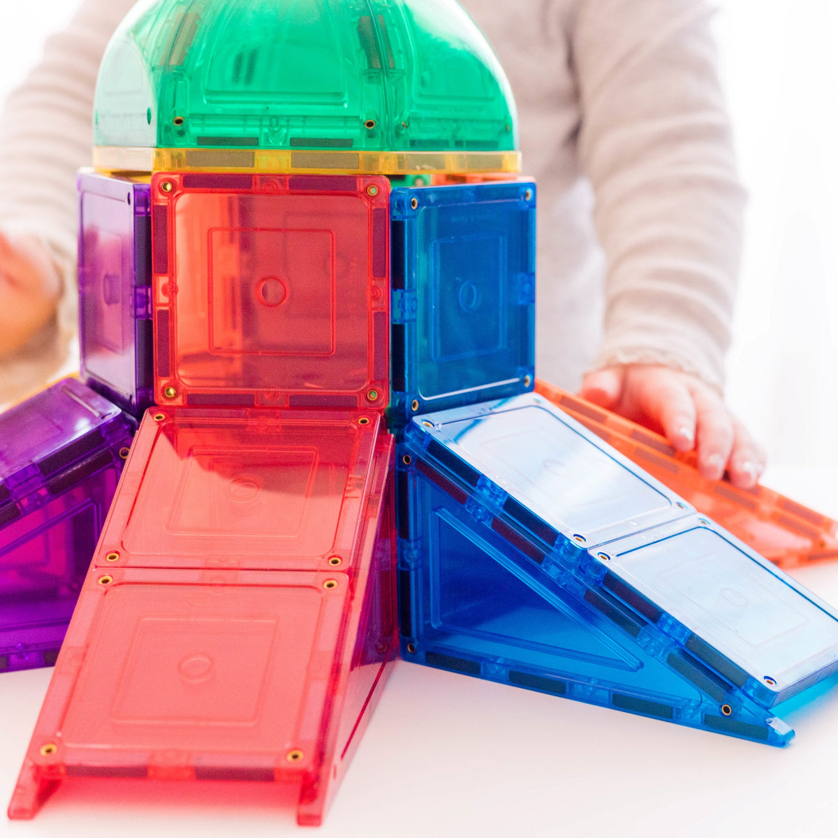 18 Pieces Dome Set - Magnetic Tile Building Construction