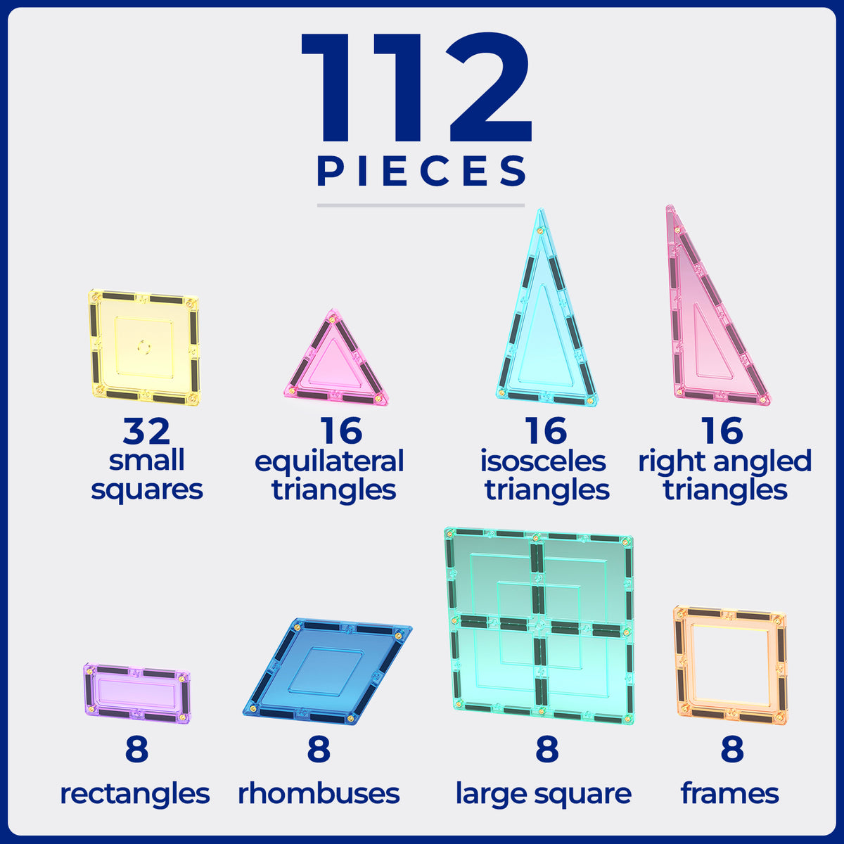 112 Piece Pastel Builder Set