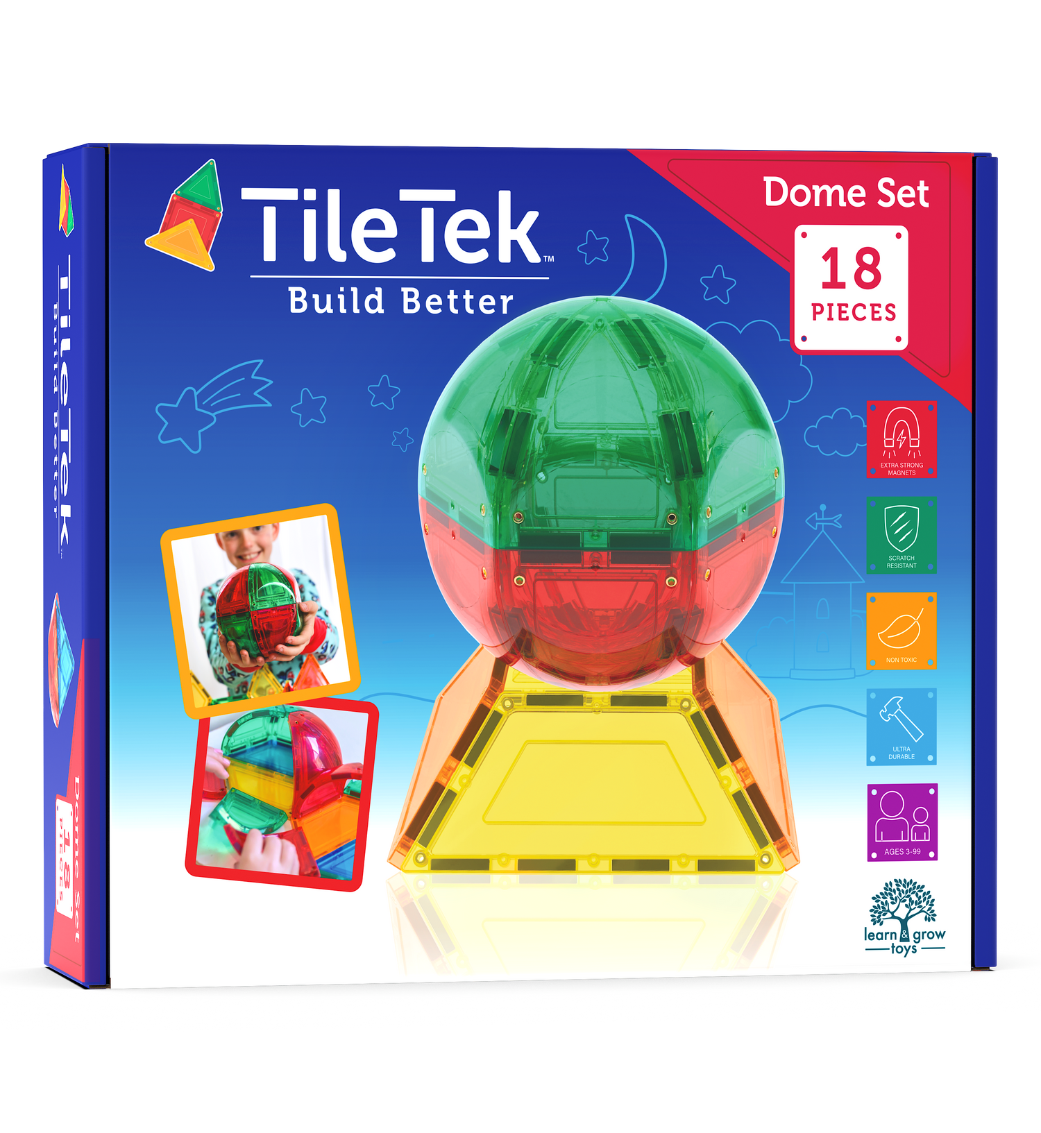 <tc>Magnetische Tegels - Koepel Pakket (18 Stuk)</tc>