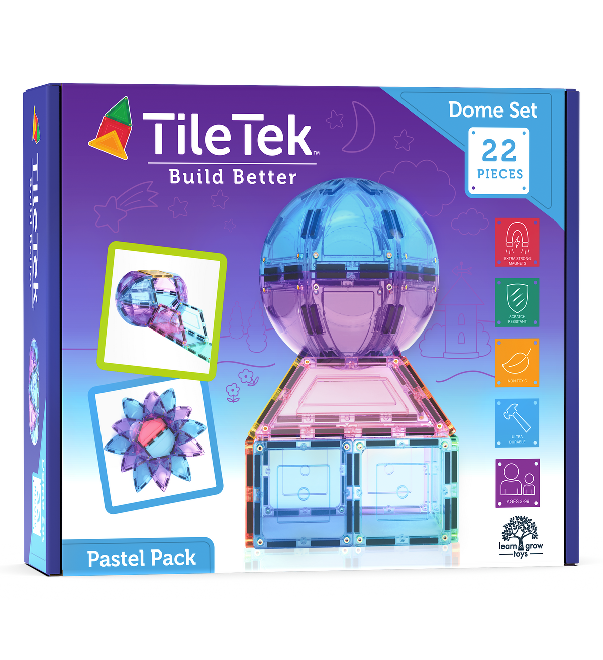 22 Pieces Dome Set Pastel Pack - Product Packaging