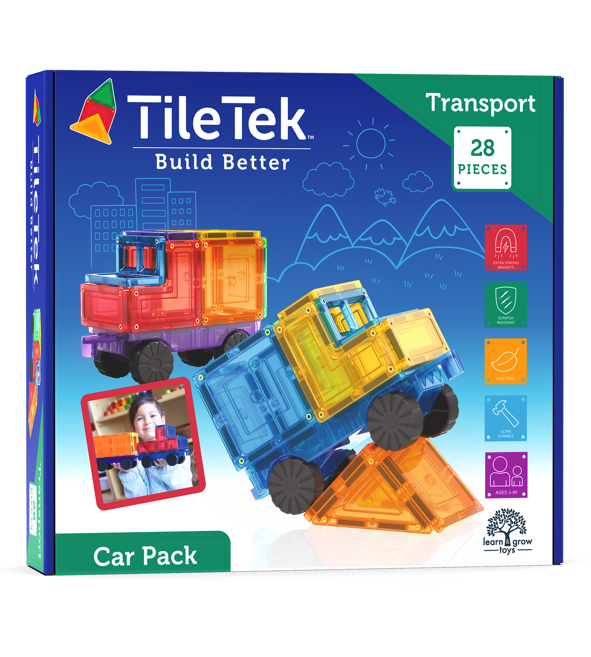 28 Pieces Car Pack - Product Packaging