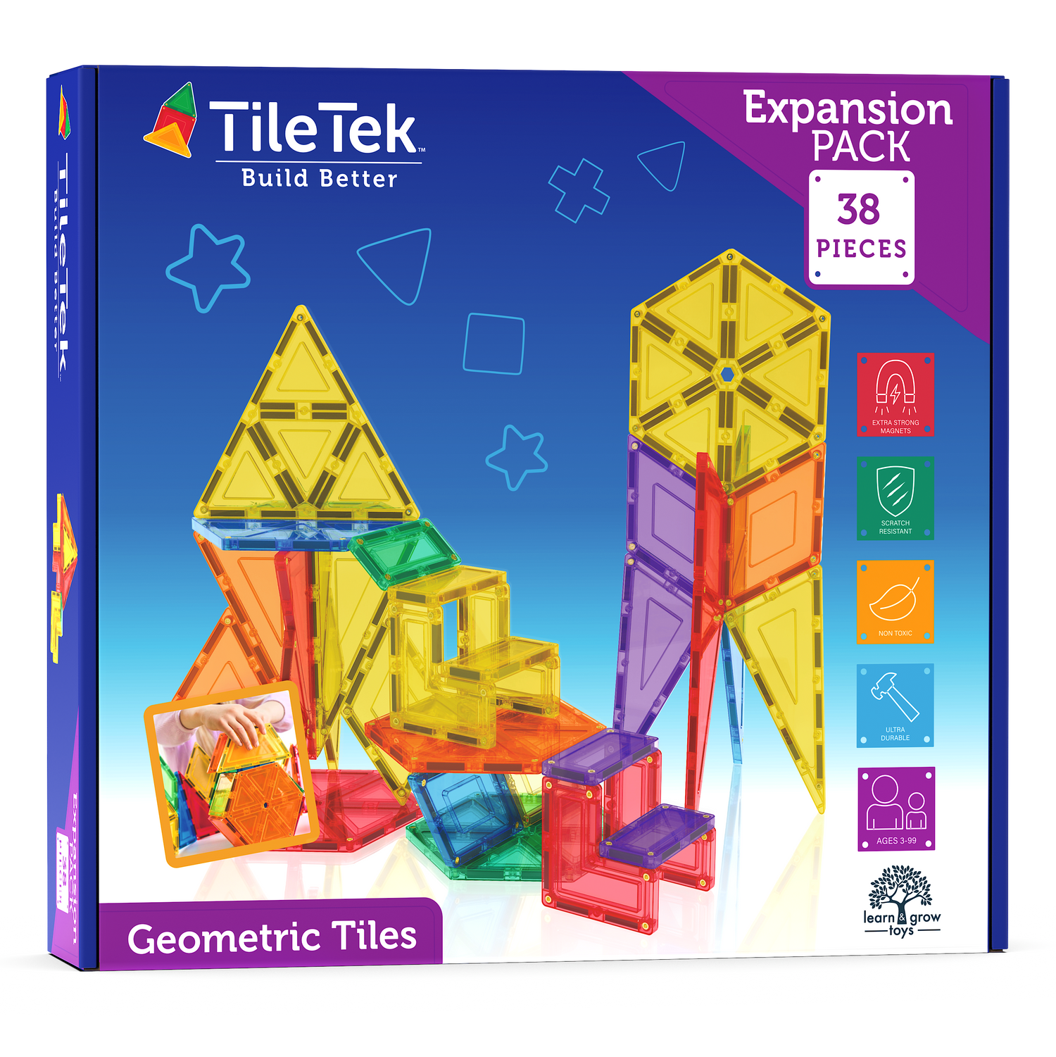 <tc>Magnetische Tegels - Geometrisch Pakket (36 Stuks)</tc>