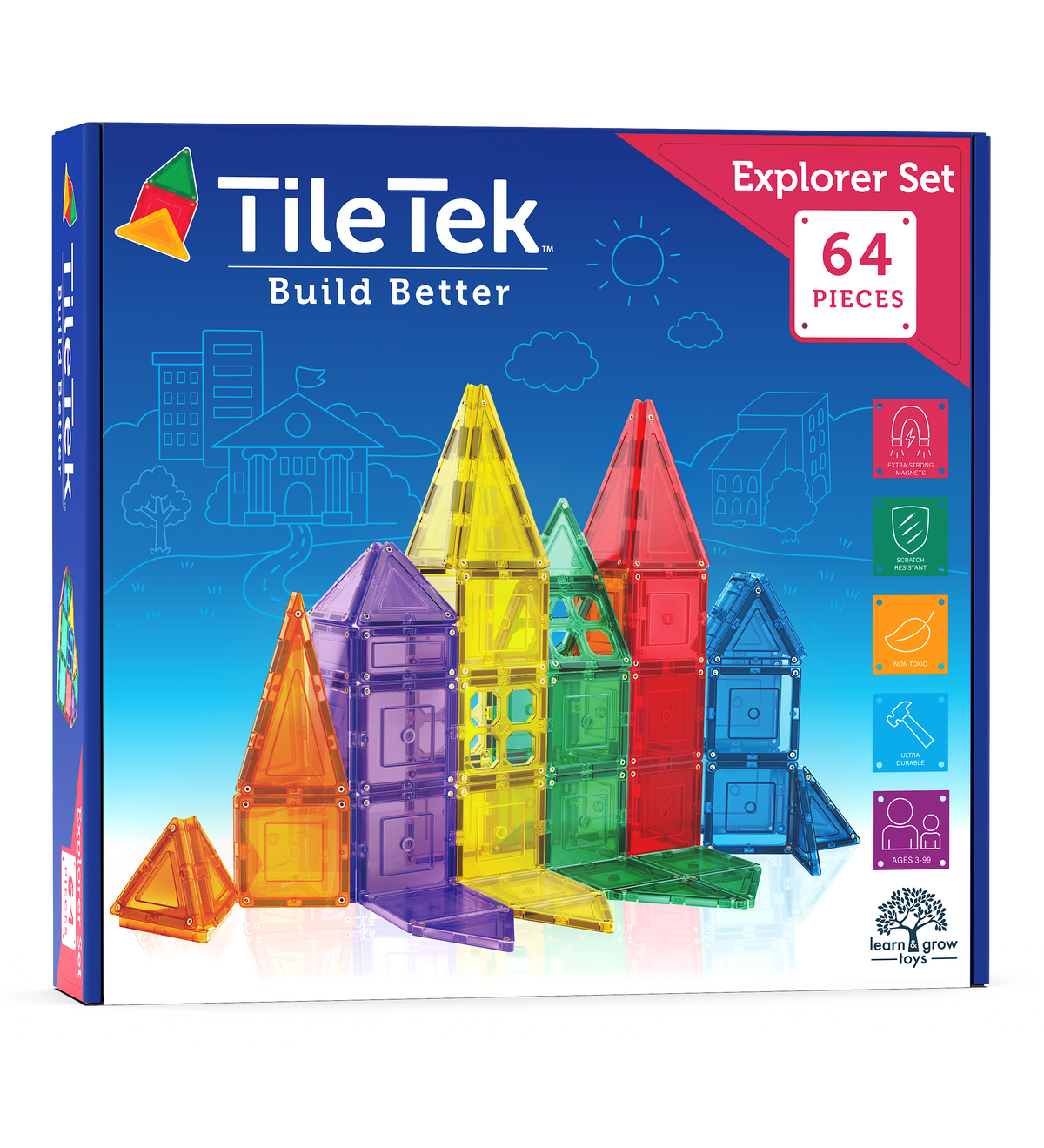<tc>Magnetische Tegels - Basispakket (64 Stuk)</tc>