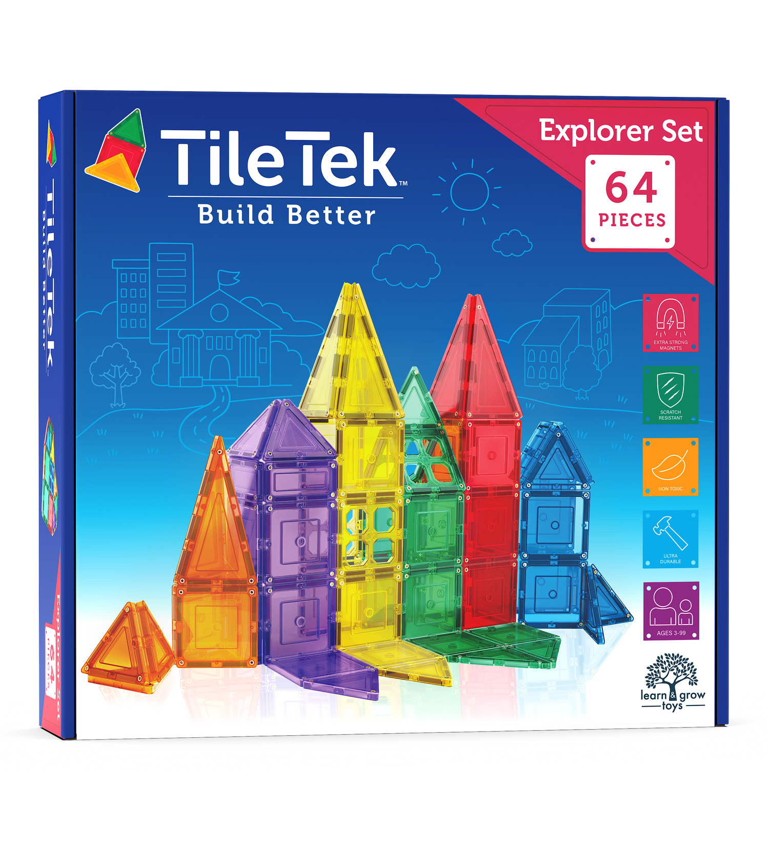 <tc>Magnetische Tegels - Basispakket (64 Stuk)</tc>