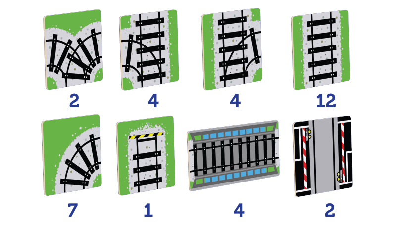 <tc>Magnetische Tegel Topper - Treinbaan Pakket (36 Stuk)</tc>