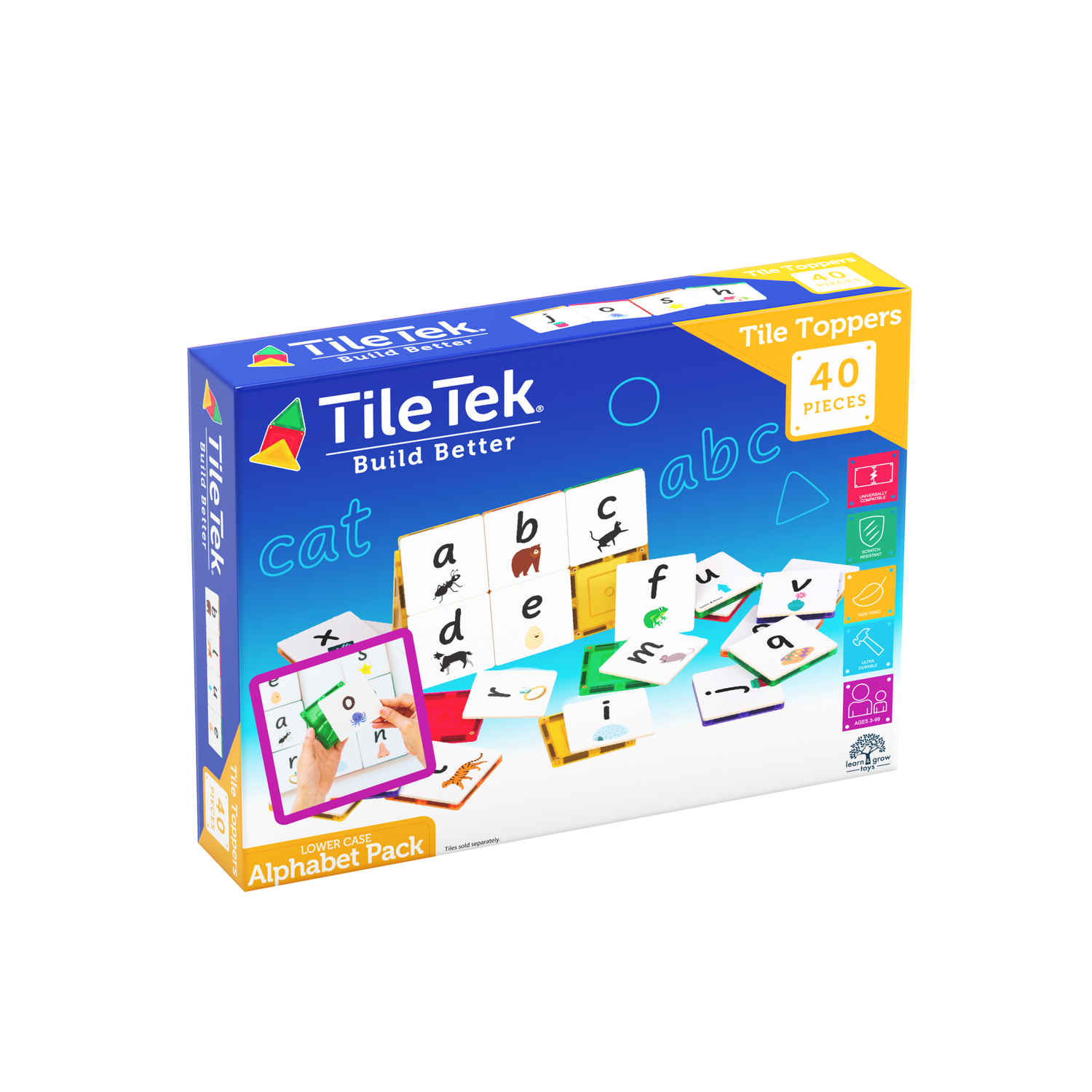 <tc>Magnetische Tegel Topper - Alfabet Kleine Letters Pakket (40 Stuks)</tc>