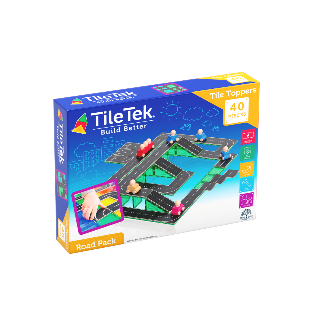 TileTek Road Pack toy set packaging on a white background