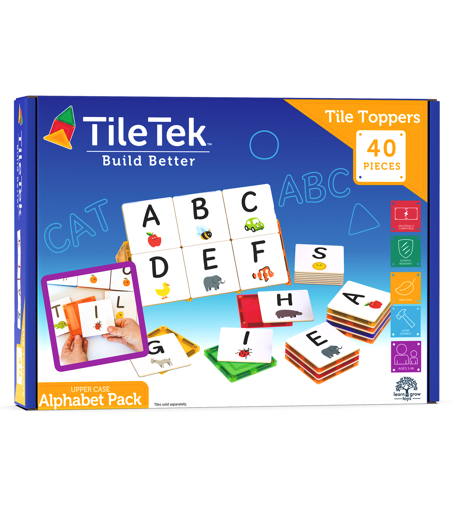 <tc>Magnetische Tegel Topper - Alfabet Hoofdletters Pakket (40 Stuks)</tc>