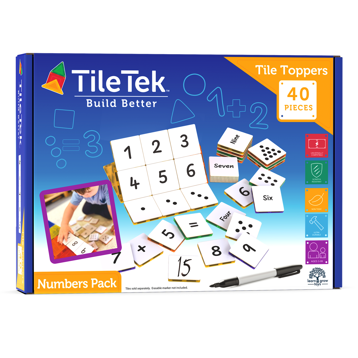 <tc>Magnetische Tegel Topper - Rekenpakket (40 Stuks)</tc>