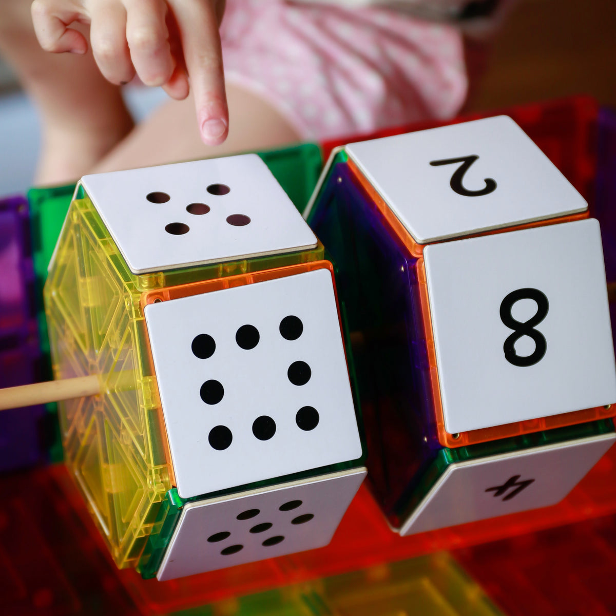 40 Pieces Tile Toppers Numbers Pack - Interactive Number & Counting Play