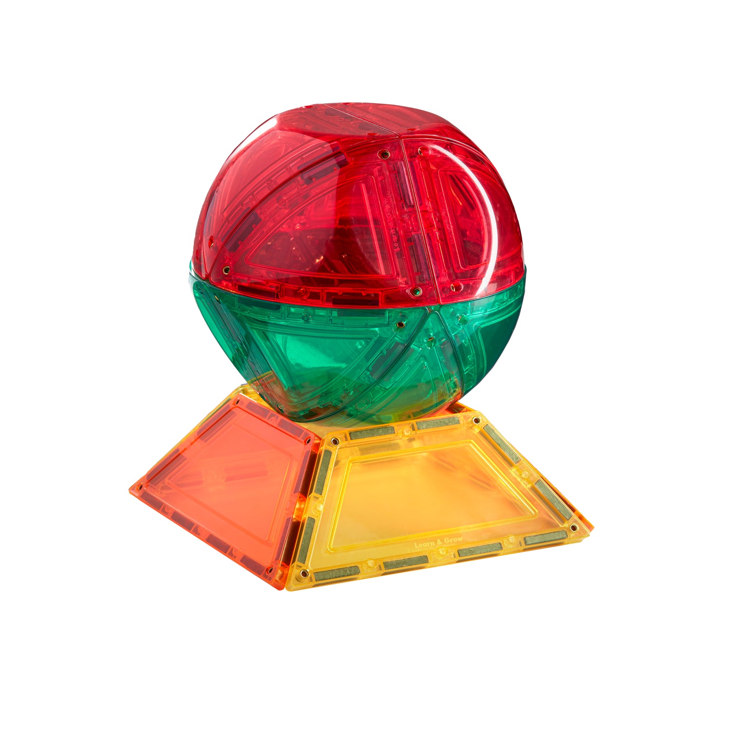 Learn & Grow Toys - Magnetic Tiles - Dome Pack (18 Τεμάχια)