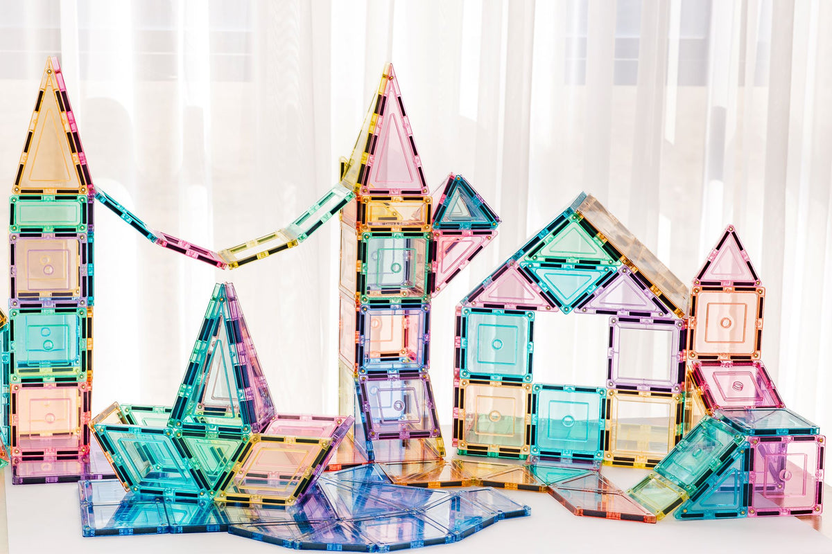 112 Pieces Pastel Pack - Pastel Castle & Bridge Construction