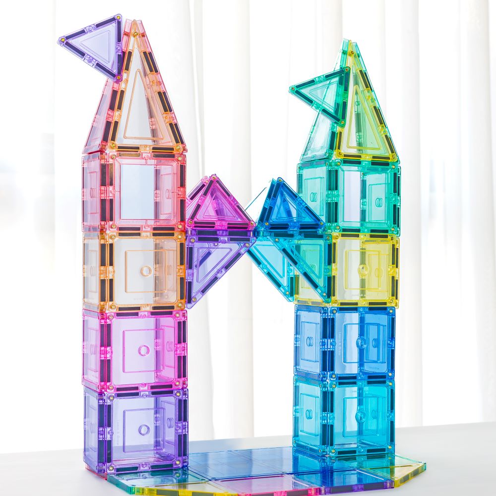 112 Pieces Pastel Pack - Colourful Tower Construction