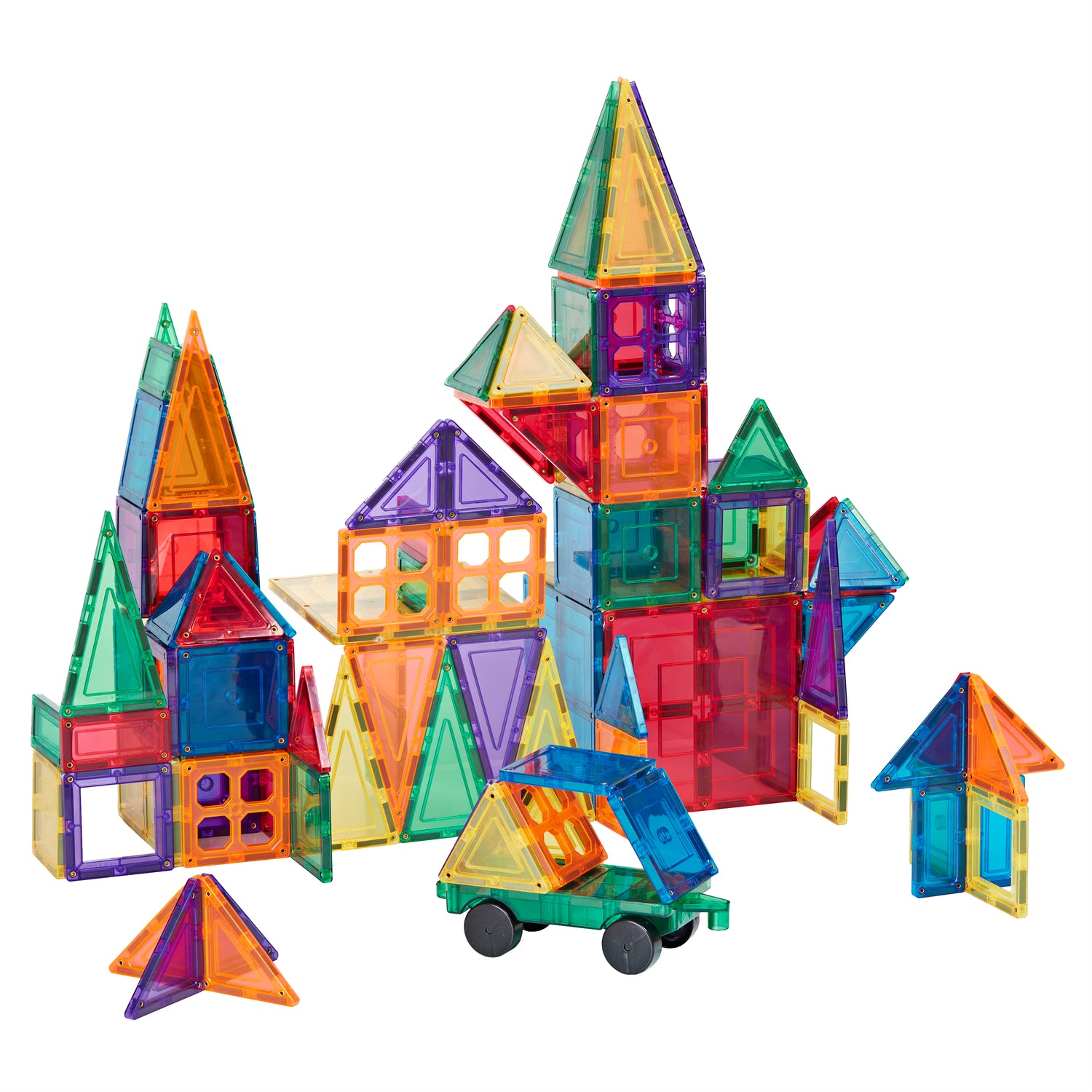Learn and Grow Magnetic Tiles - Builders Pack (110 Piece)