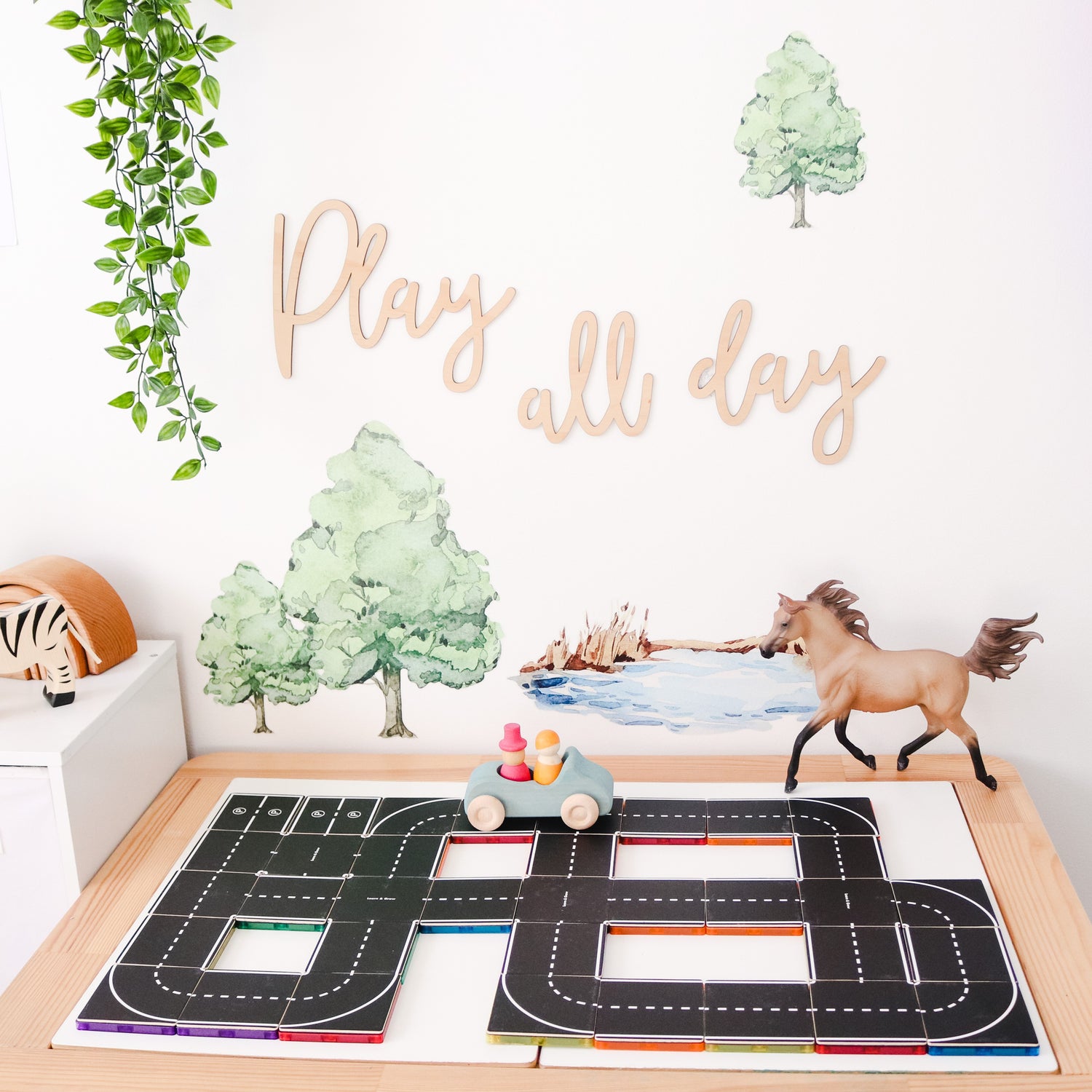 Learn & Grow Toys - Μαγνητικό Πλακάκι - Πακέτο Δρόμου (40 Τεμάχια)