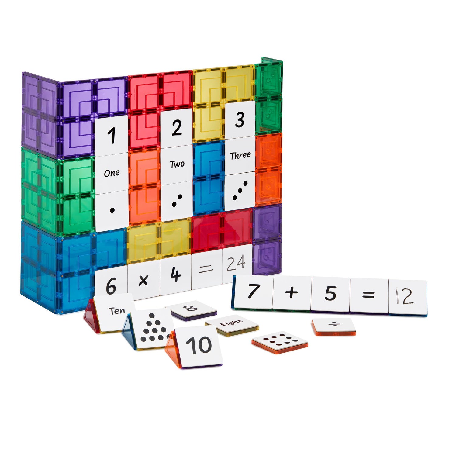Learn & Grow Toys - Μαγνητικό Πλακάκι - Πακέτο αριθμητικής (40 τεμάχια)